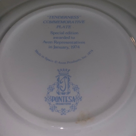 Avon Tenderness Commemorative Plate 1974 - Picture 4 of 14